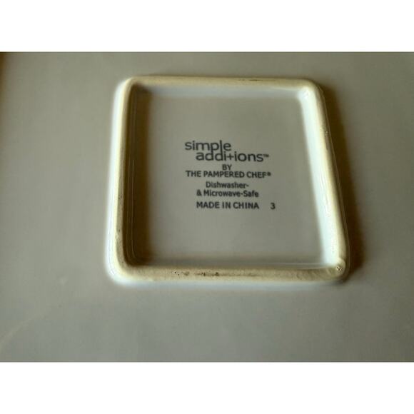 The Pampered Chef Simple Additions Large Serving Bowl 13x13x3.5" #1935 - Picture 3 of 3
